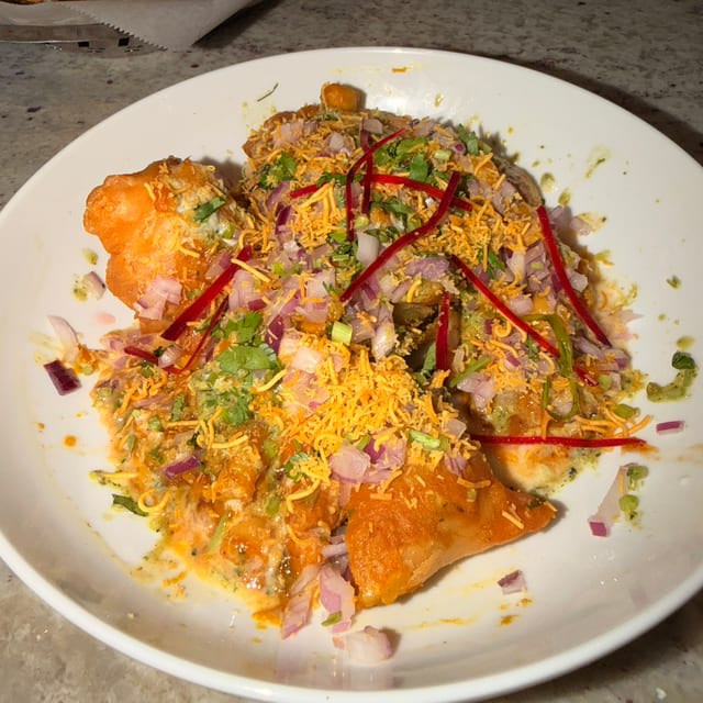 Aloo Tikki Chaat.