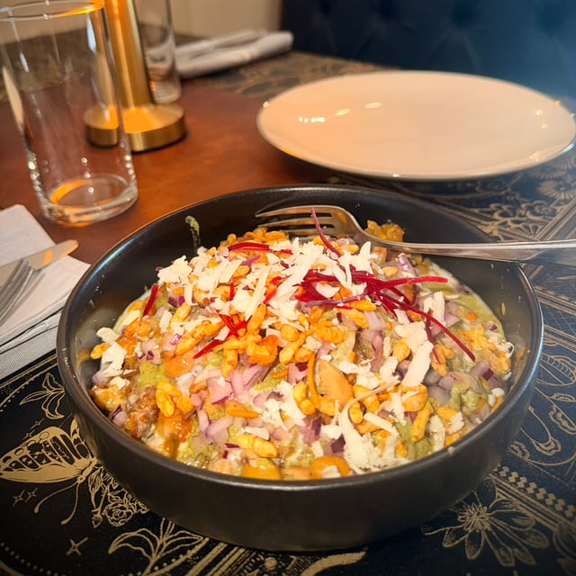 Aloo Tikki Chaat.