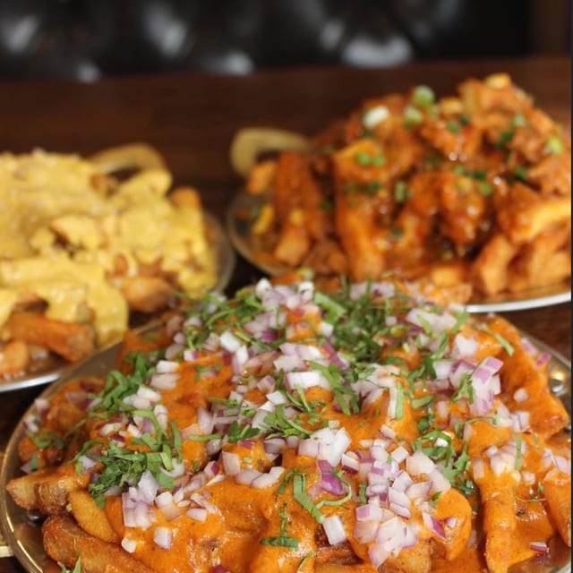 Butter Chicken Loaded Masala Fries.