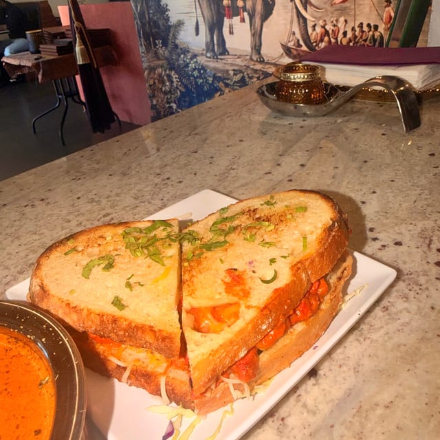 Butter Chicken Melt.