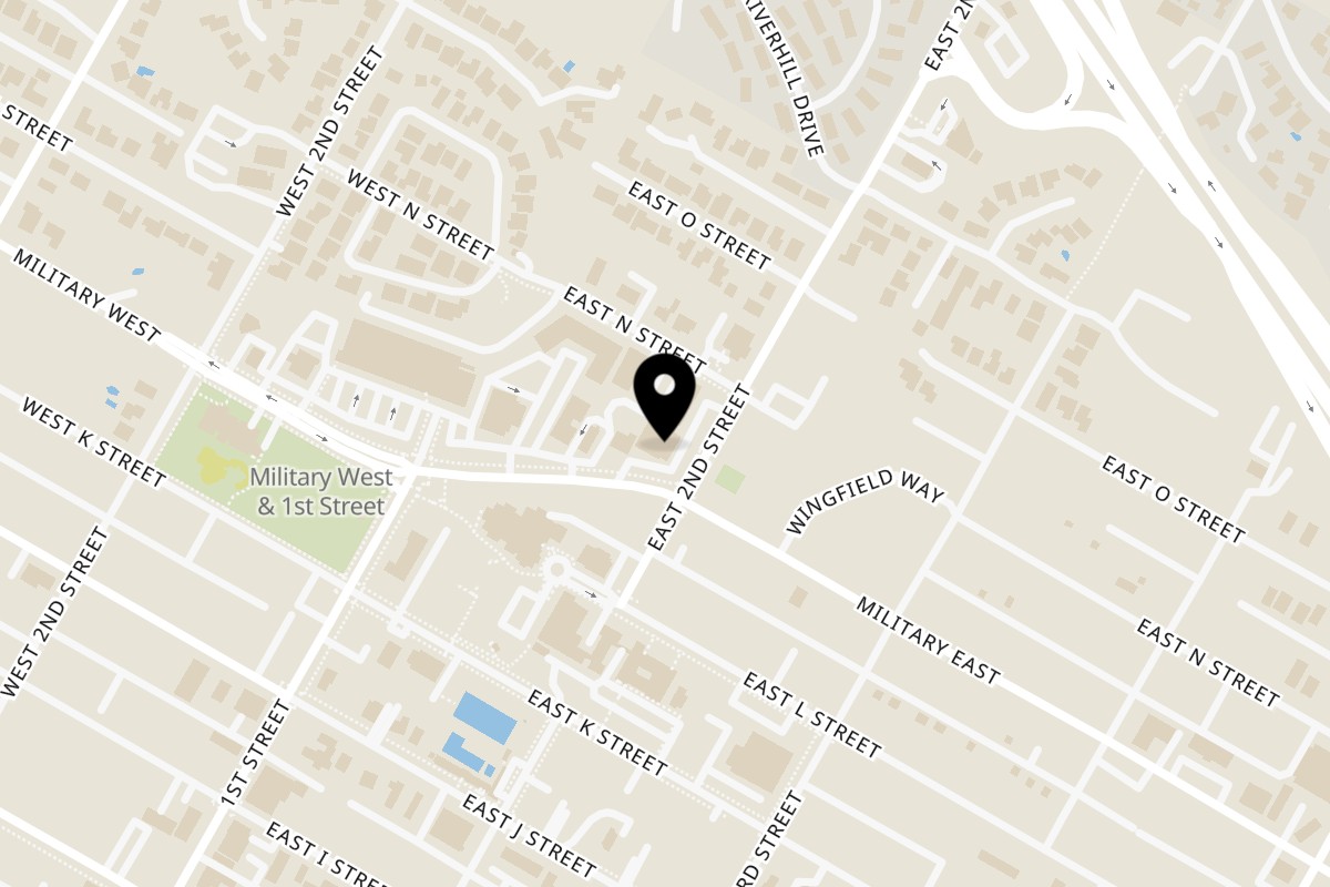 Map showing the location of KOHINOOR Indian Cuisine Benicia on 191 Military E in Benicia